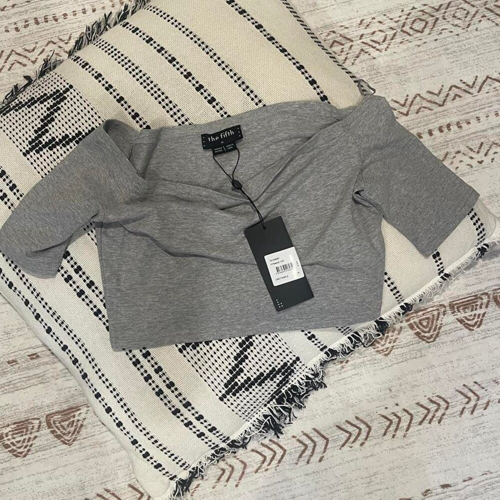 The fifth label Women's Grey and Black Blouse - Picture 2 of 3